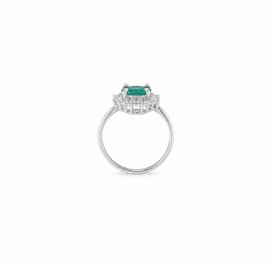 Paraiba Topaz S925 ring with an Adjustable band
