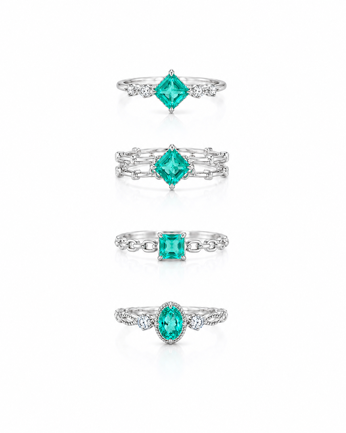 Paraiba Topaz S925 ring with an Adjustable band
