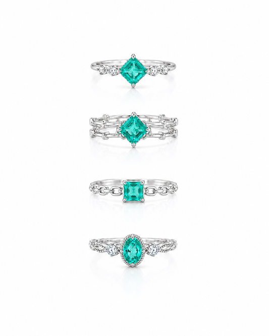 Paraiba Topaz S925 ring with an Adjustable band