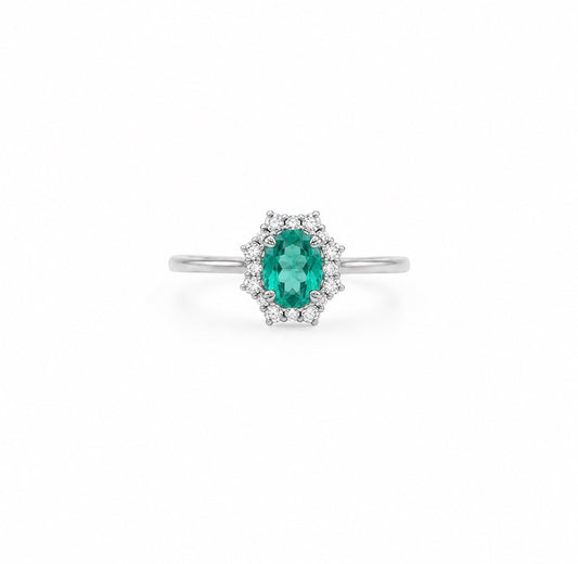 Paraiba Topaz S925 ring with an Adjustable band