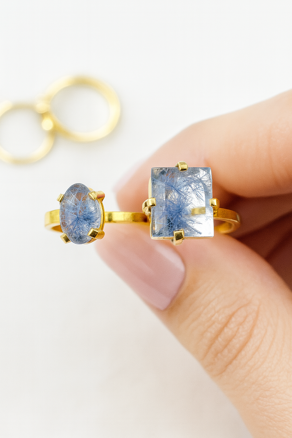 Dumortierite Rings - Stone of Focus