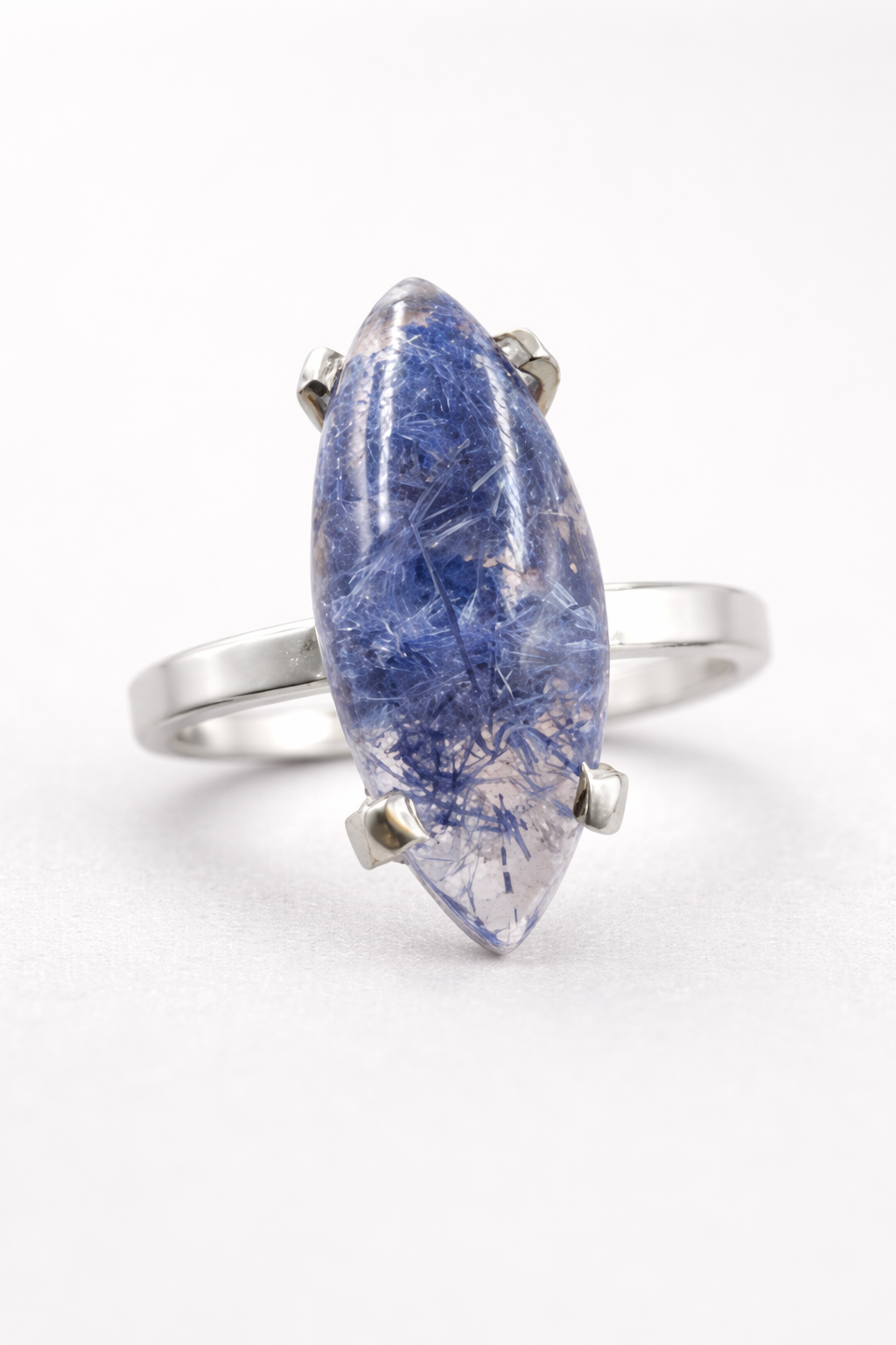 Dumortierite Rings - Stone of Focus Sterling Silver