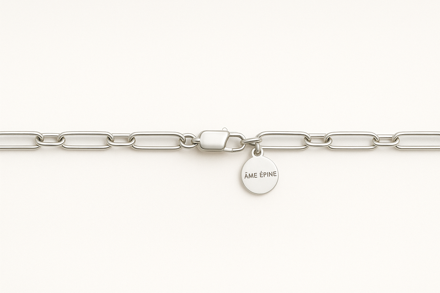 Paperclip Sterling Silver Bracelet - 20cm length